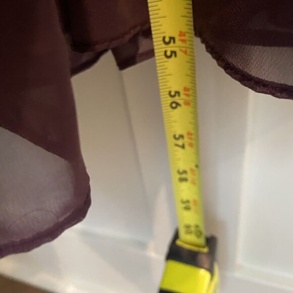 Azazie C Sarah Sangria Purple A-Line Halter Neck Chiffon Dress Bridesmaid Gown - Picture 14 of 16